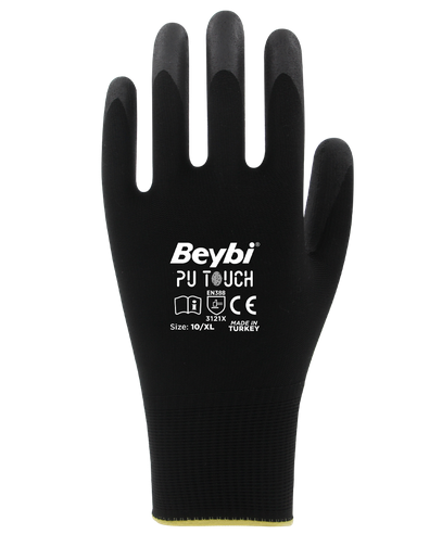 PU-TOUCH BEYBİ POLYESTER ELDİVEN PU KAPLI 12 çift
